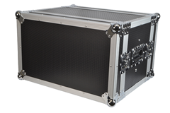 6U 19 Inch Rack Flight Case with 10m 